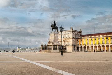 Fototapeta premium Rua Augusta Arch in Lisbon, Portugal