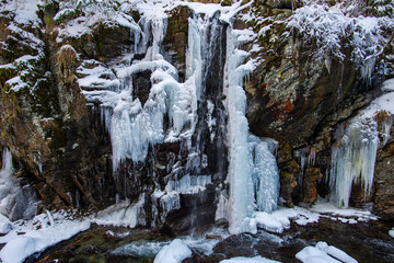 Frozen waterfall