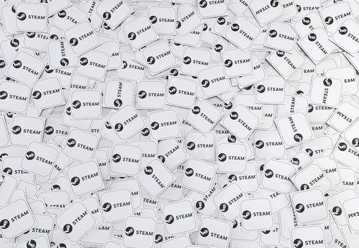 steam, social media background design
