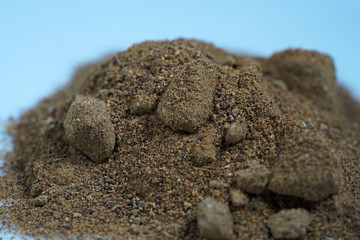 After lighting myrrh spreads a pleasant fragrance and is therefore very suitable for smoking meat and fish, photographed in the studio.