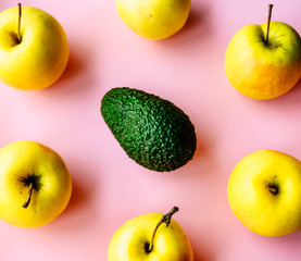 Apples and avocado.