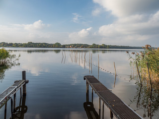 Ruppiner See lake in Brandenburg, Germany.