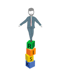business risk concept. vector illustration.