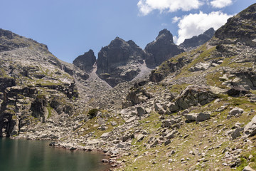 Landscape of The Scary Lake, Rila Mountain, Bulgaria
