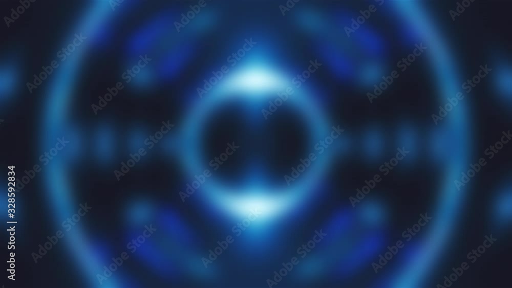 Poster blurred glittering particles floating through space, computer generated. 3d rendering of gaseous mys