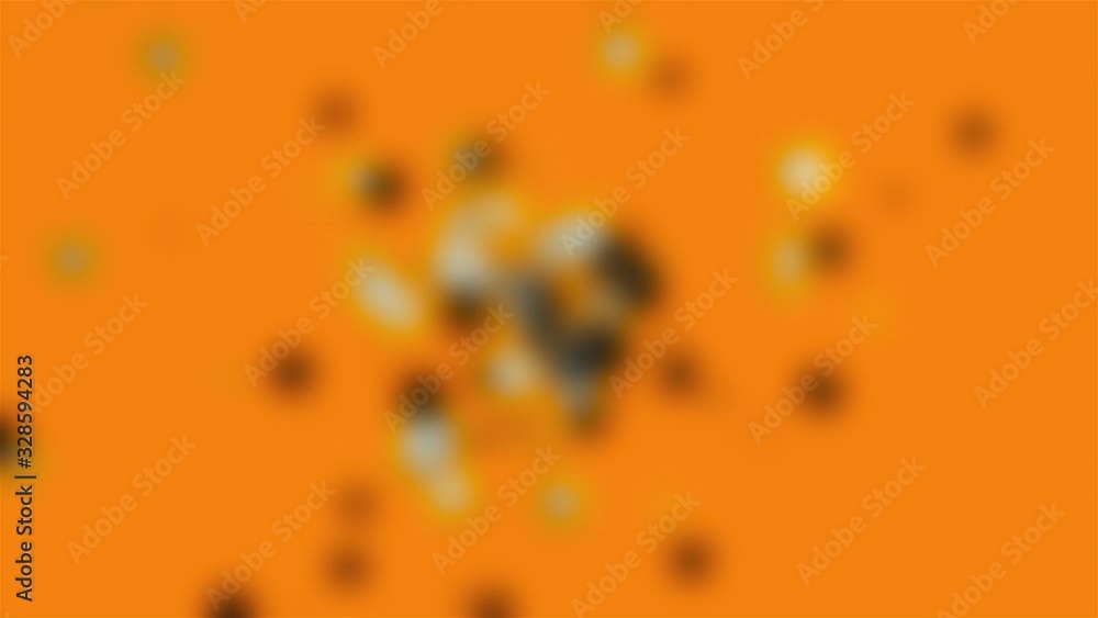 Poster blurred glittering particles floating through space, computer generated. 3d rendering of gaseous mys