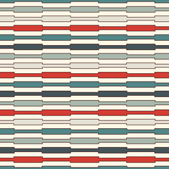 Retro colors horizontal lines background. Minimalist wallpaper. Seamless pattern with geometric ornament. Stripes motif.