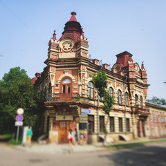 Naklejka premium Beautiful summer view of Irkutsk, Russia, Siberia