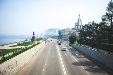 Obraz premium Beautiful summer view of Irkutsk, Russia, Siberia