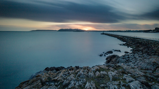 Sunset Over Plymouth Sound