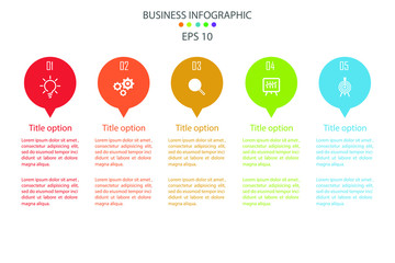 Infographic template design, infographic element