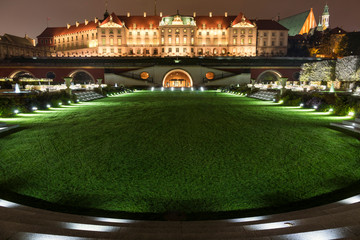 Royal Castle in Warsaw, monument on a World Heritage List. Famous place in Warsaw - capital of Poland.