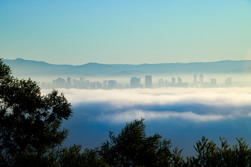 Soft Focus San Diego in the Sky