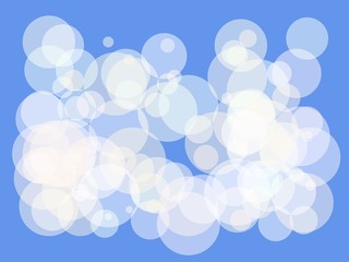 Abstract white circles illustration background