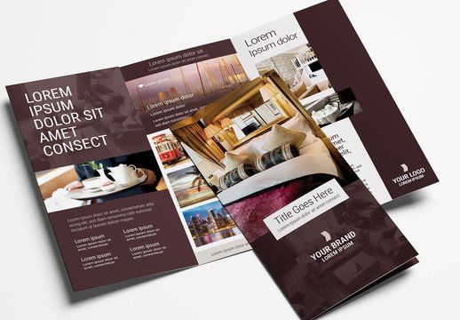 Hotel Trifold Brochure Layout
