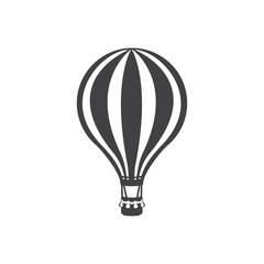 Hot air balloon icon illustration