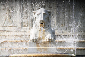 Belle Isle Fountain Lion II