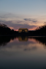 Sunset at the Lincoln Memorial, Washington DC