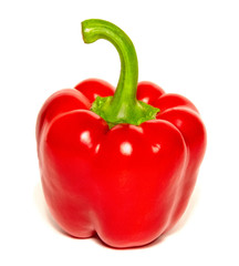 Beautiful Red pepper isolated on a white background