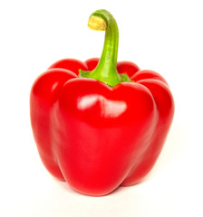 Beautiful Red pepper isolated on a white background