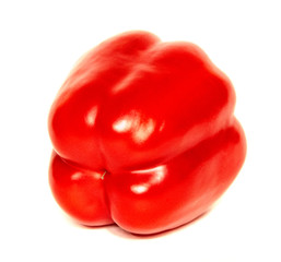 Beautiful Red pepper isolated on a white background