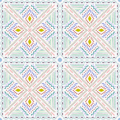 Colorful ornament seamless pattern