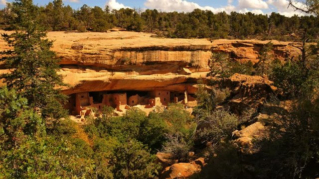 Mesa Verde National Park Spruce Tree Palace Native American Ruins in Colorado USA