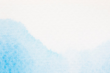 Blue water color background and texture and copy space.