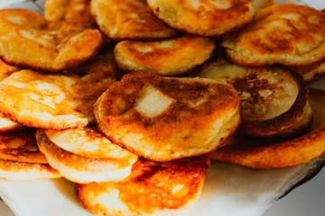 Homemade fried pancakes