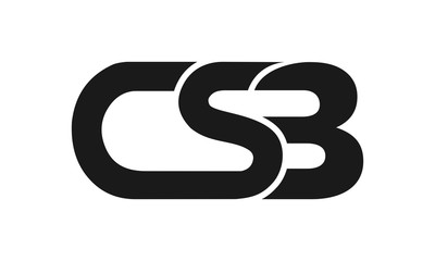 Abstract CSB vector logo