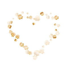 Gold seashells vector, golden pearl bivalved mollusks. 