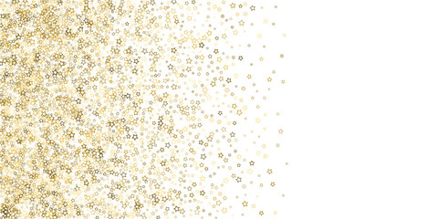 Glitter Stars. Luxury Confetti tiny Gold Christmas