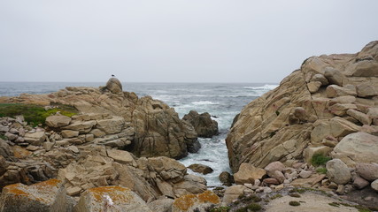 rocks and sea