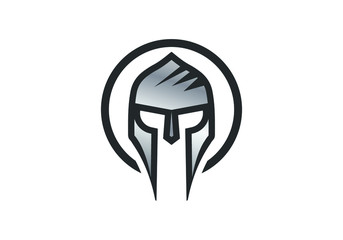 Warrior helmet logo, Warrior logo  design template