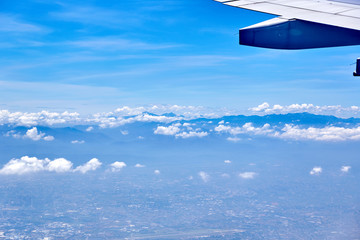 Fototapeta premium Clouds seen from an airplane.