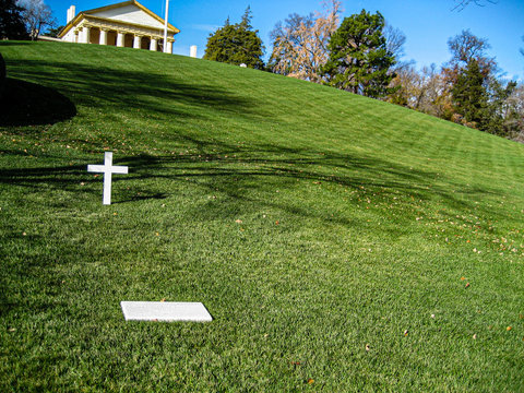 The grave of Edward Kennedy, Arlington, Virginia
