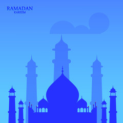 design illustration background ramadan mubarak