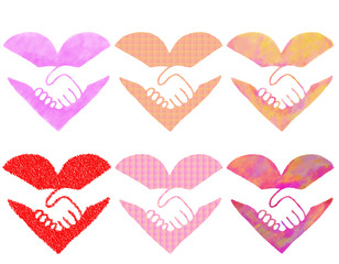 ハート01_02（握手）