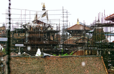 Rebuilding the city after earthquake in Nepal