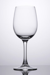 Empty glass clean isolated close up