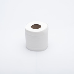 white tissue roll on white background