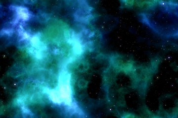 space with nebula and stars