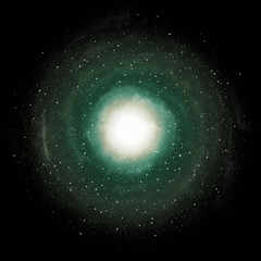 spiral galaxy in space