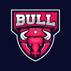 Bull mascot  logo design 