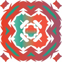 Ethnic ceramic tile in mexican talavera.