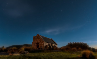 Church of the Good Shepherd at twilight