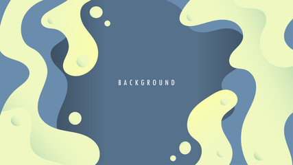 Background, Wallpaper. Cover, Header, Publication. Modern Wavy, Wave, Liquid, Fluid. Green Lime, Gray Color. Design Graphic Vector EPS10