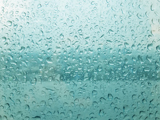 Raindrops on window