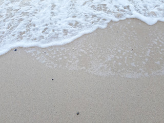white sand and the sea