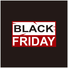 black friday Logo, discount sale promo sticker label